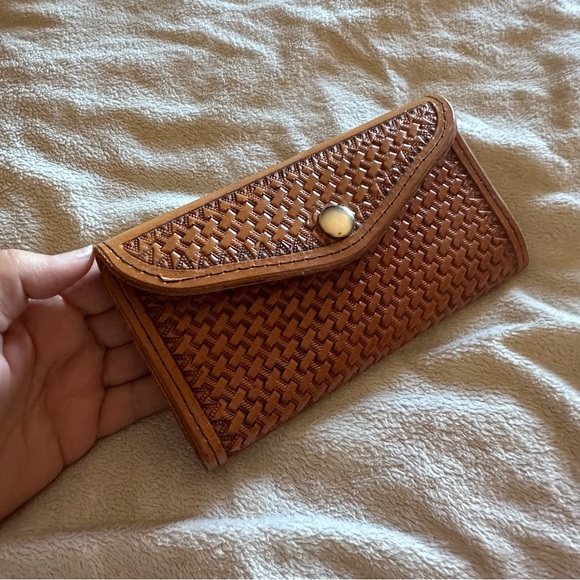 Hand Crafted Handbags - NWOT Handmade Leather Wallet-One of a Kind!
